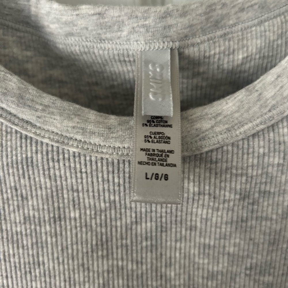 Skims Grey Cotton Rib Tank Dress - Picture 2 of 2